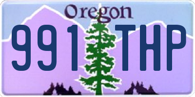 OR license plate 991THP