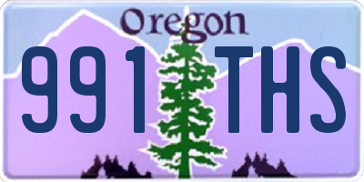 OR license plate 991THS