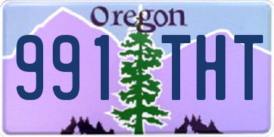 OR license plate 991THT