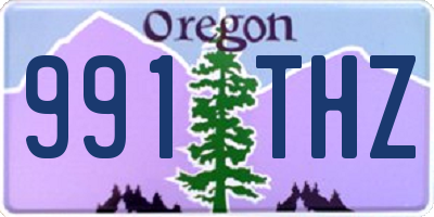 OR license plate 991THZ