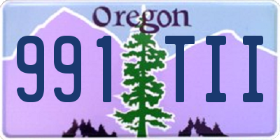 OR license plate 991TII