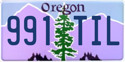 OR license plate 991TIL