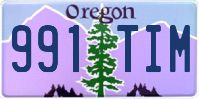 OR license plate 991TIM