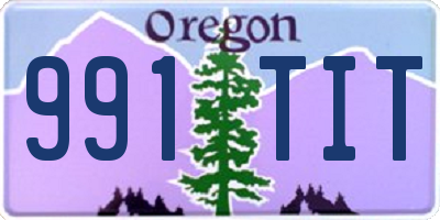 OR license plate 991TIT