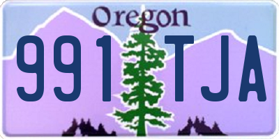 OR license plate 991TJA