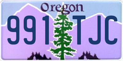 OR license plate 991TJC