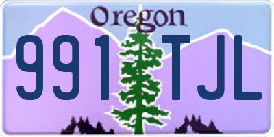 OR license plate 991TJL