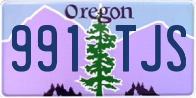 OR license plate 991TJS