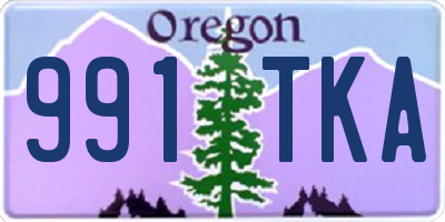 OR license plate 991TKA