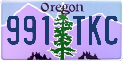 OR license plate 991TKC