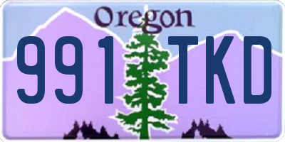 OR license plate 991TKD