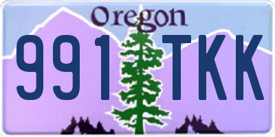 OR license plate 991TKK