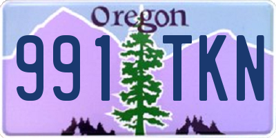 OR license plate 991TKN