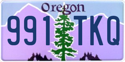 OR license plate 991TKQ