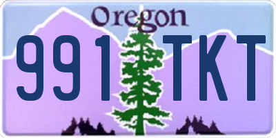 OR license plate 991TKT