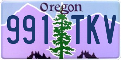 OR license plate 991TKV