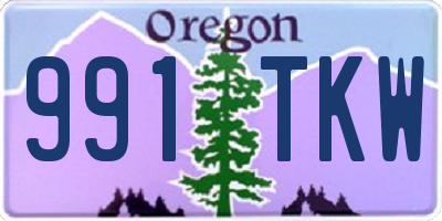 OR license plate 991TKW