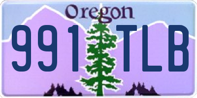 OR license plate 991TLB