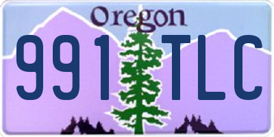 OR license plate 991TLC