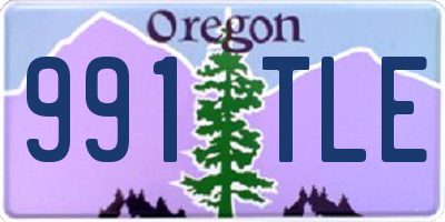 OR license plate 991TLE