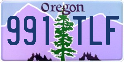 OR license plate 991TLF