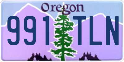 OR license plate 991TLN