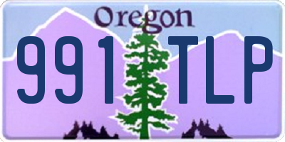 OR license plate 991TLP