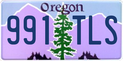 OR license plate 991TLS