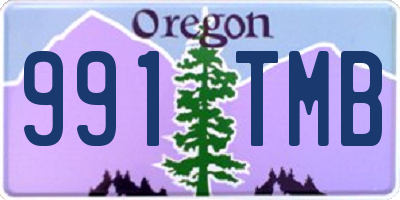 OR license plate 991TMB