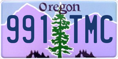 OR license plate 991TMC