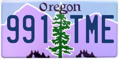 OR license plate 991TME