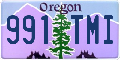 OR license plate 991TMI