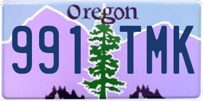 OR license plate 991TMK