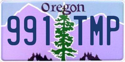 OR license plate 991TMP