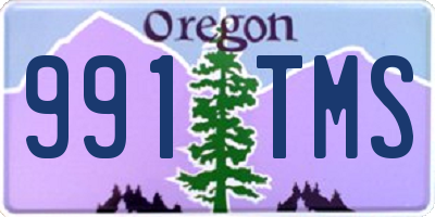 OR license plate 991TMS