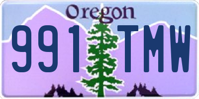 OR license plate 991TMW