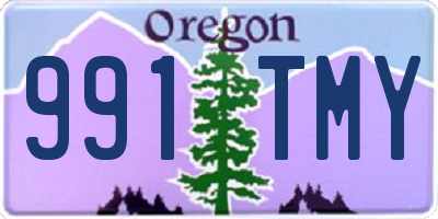 OR license plate 991TMY