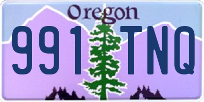 OR license plate 991TNQ