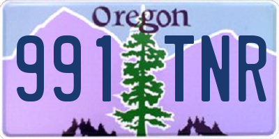 OR license plate 991TNR