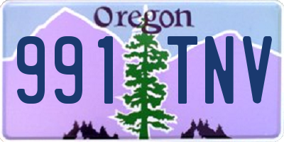 OR license plate 991TNV