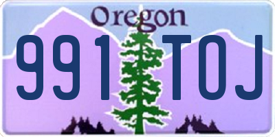 OR license plate 991TOJ