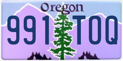 OR license plate 991TOQ