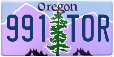 OR license plate 991TOR