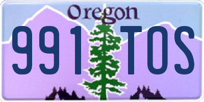 OR license plate 991TOS