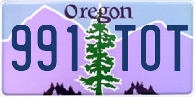 OR license plate 991TOT
