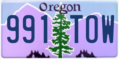 OR license plate 991TOW