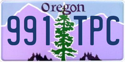 OR license plate 991TPC