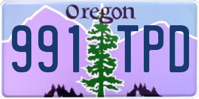 OR license plate 991TPD