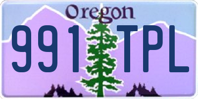 OR license plate 991TPL