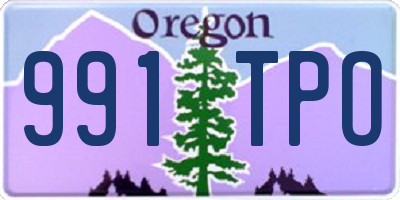 OR license plate 991TPO